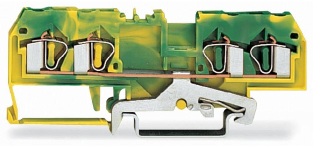 WAGO Terminal przewodzący ochronny WAGO 6 mm Sprężynowe Alokacja Terre zielono-żółty 281-657 50 szt 281-657