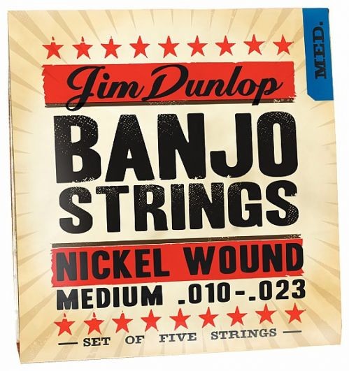 Dunlop Banjo Nickel Strings Medium 5 strings struny do banjo 10-23