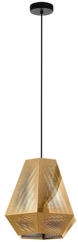 Eglo 43227 - Żyrandol na lince CHIAVICA 1xE27/28W/230V śr. 36 cm złoty