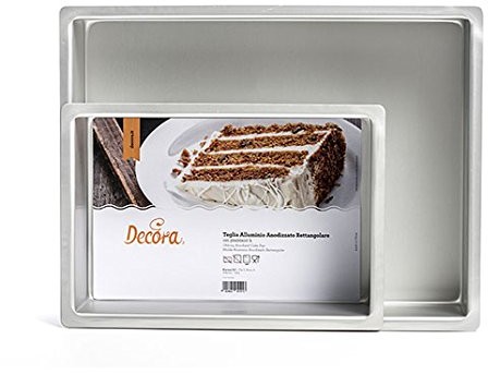 Decora 0062644 forma do wypieków w krawędzi prawem anodowane prostokątne metalowy 0062647