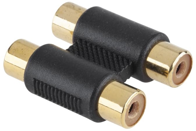 LP Złącze RCA-RCA/x2/złote LEC-ZLA0317Z