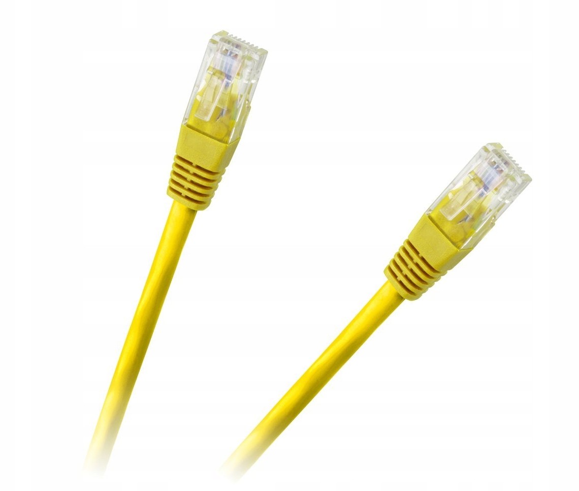 Kabel Przewód Utp Lan Patchcord 1.0m Cca żółty