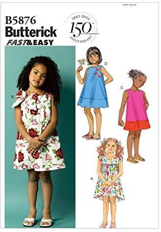BUTTERICK Butterick BTK 5876 CCE (3-4-5-6) B5876 wykrój do szycia, elegancki, ekstrawagancki, modny B5876CCE