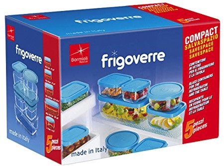 Bormioli voorra adpot Frigoverre blauw 5-delig (388840-SK5)