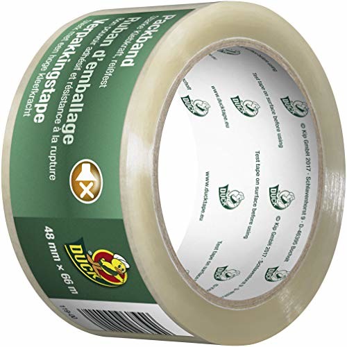 Duck Tape Duck taśma do pakowania przezroczysta  bardzo cicha taśma klejąca