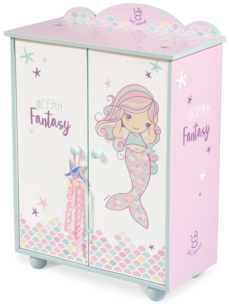DeCuevas drewniana szafa dla lalek z akcesoriami 55241 Ocean Fantasy z wartością produktów powyżej 89zł DeCuevas