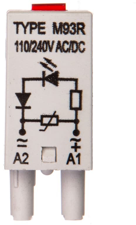 Zdjęcia - Pozostałe artykuły elektryczne Relpol Moduł sygnalizacyjny LV  110-230 V AC/DC (dioda LED czerwony + warystor V)