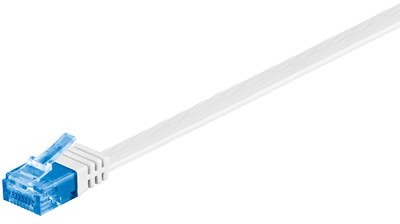 MicroConnect U/UTP CAT6A 10M White Flat V-UTP6A10W-FLAT V-UTP6A10W-FLAT