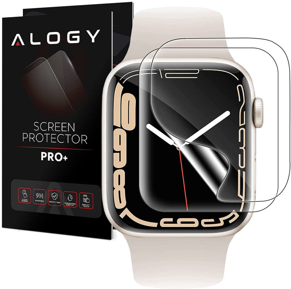 Alogy 2x Folia ochronna Hydrożelowa hydrogel do smartwatcha do Apple Watch 6 44mm) 13358X10