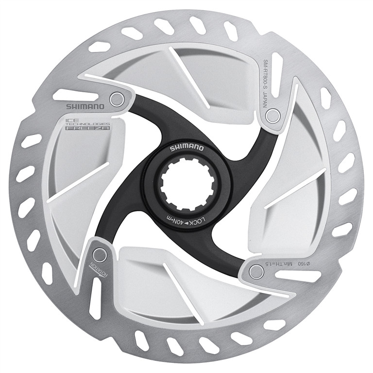 Shimano Tarcza hamulcowa SM-RT800 srebrny / Mocowanie tarczy: centerlock / Rozmiar: 160 mm ISMRT800S