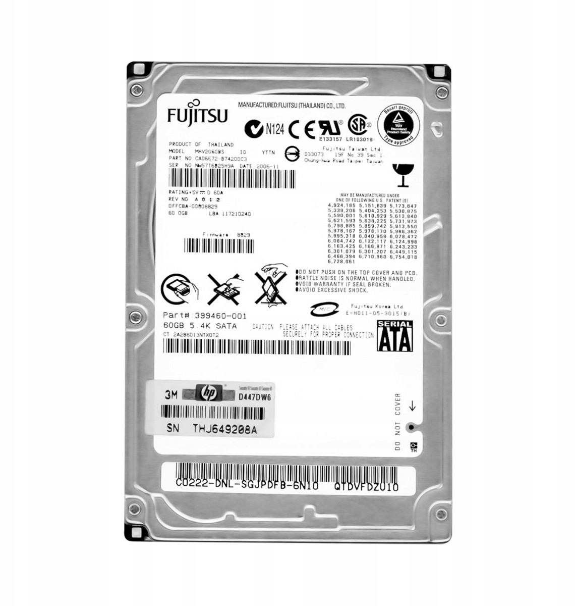 Fujitsu 60GB 5.4k 8MB Sata 2.5'' MHV2060BS