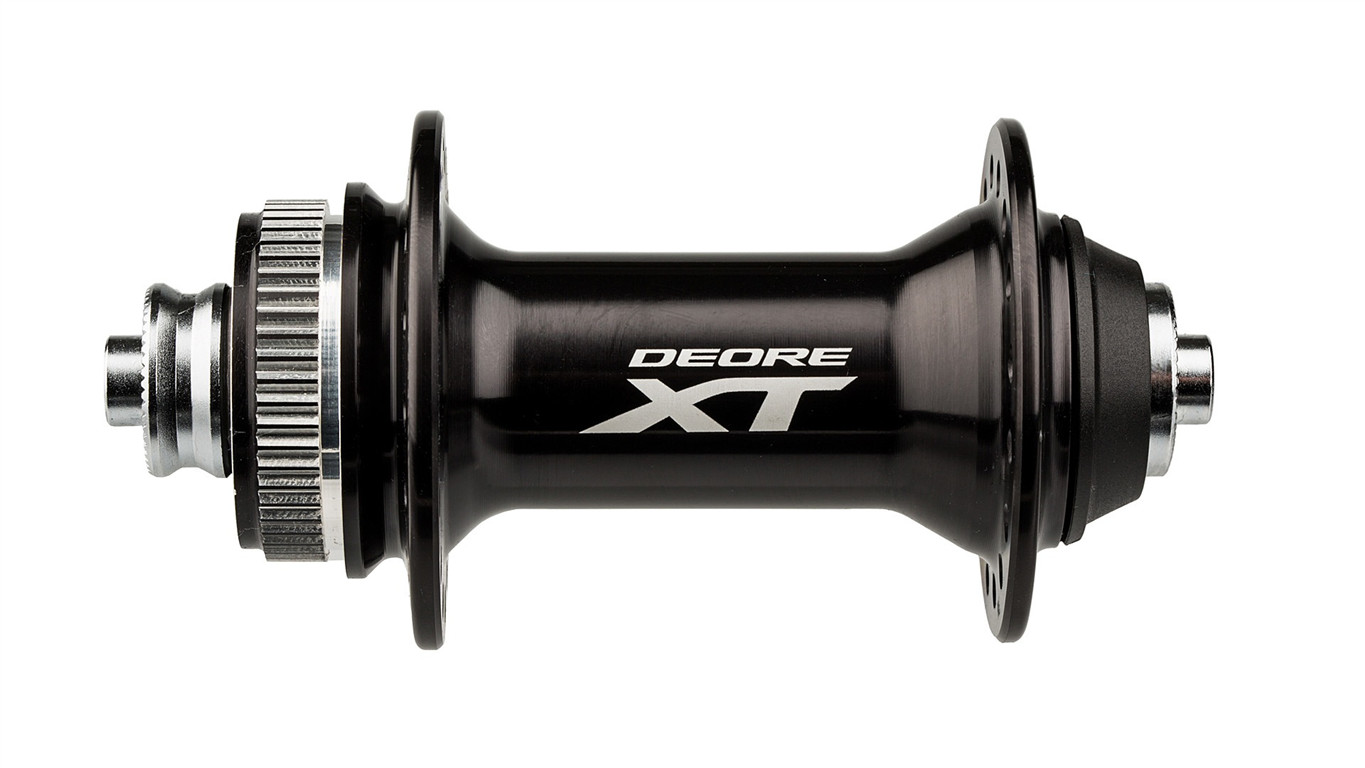 SHIMANO Piasta Deore XT HB-M8000 czarny / Ilość otworów: 32 / Mocowanie tarczy: centerlock / Montaż: przód EHBM8000B