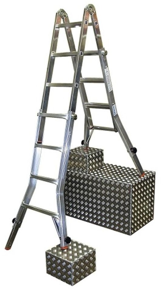 Krause 996 99674984 Drabina przegubowa MONTO TeleVario 4x4 wysokość robocza 5,00m) 74984-uniw