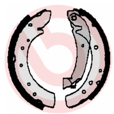 BREMBO Zestaw szczęk hamulcowych S 23 516
