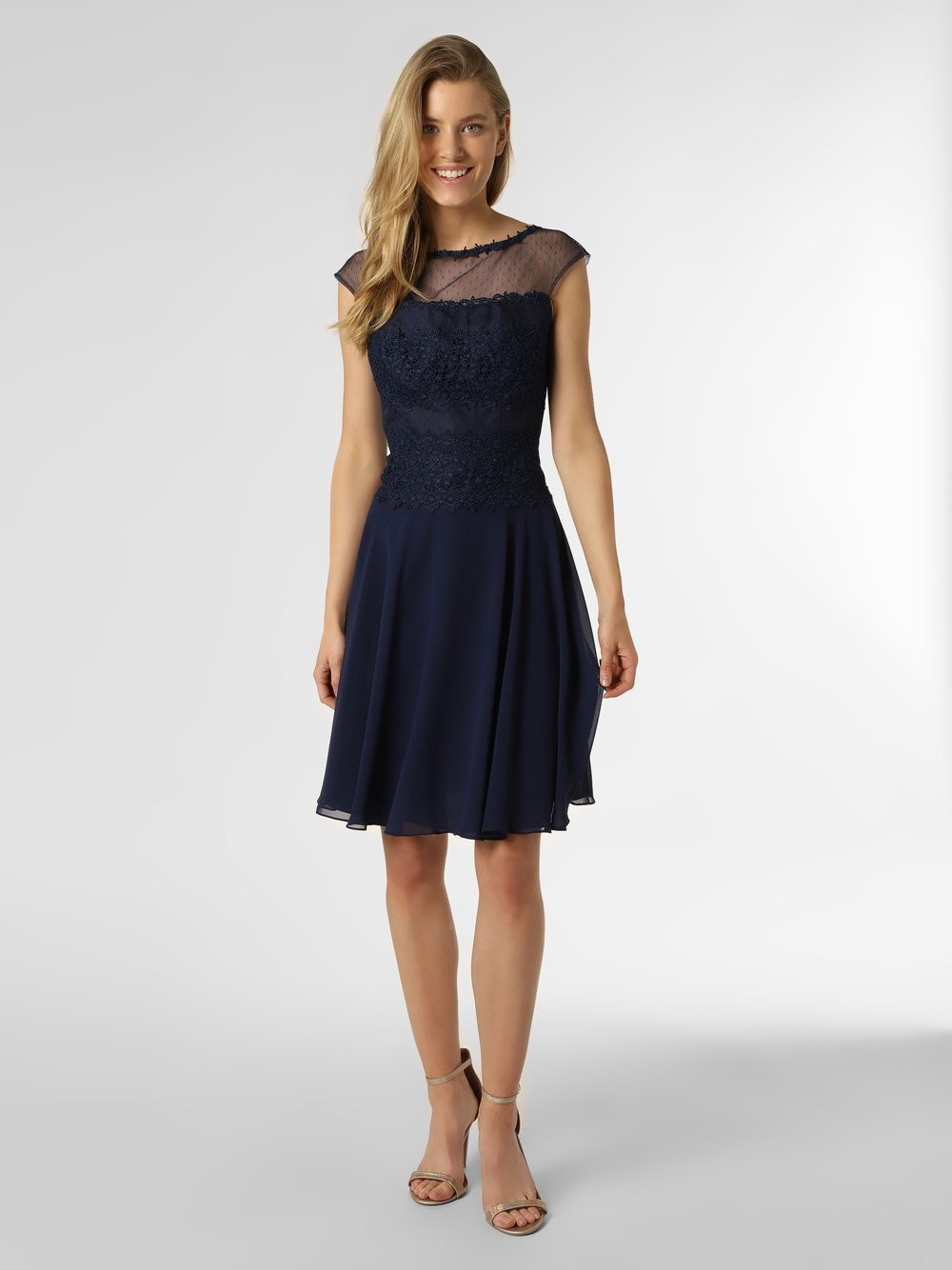 Luxuar Fashion Damska sukienka wieczorowa, niebieski