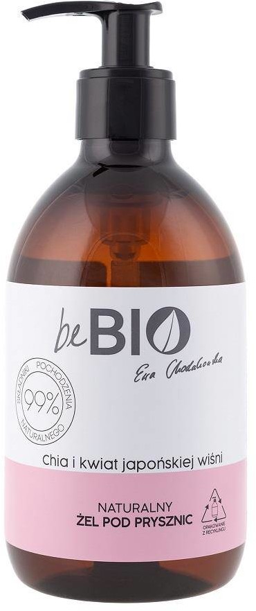 BeBio Ewa Chodakowska Naturalny żel pod prysznic Chia i Kwiat Japońskiej Wiśni 400ml 97061-uniw