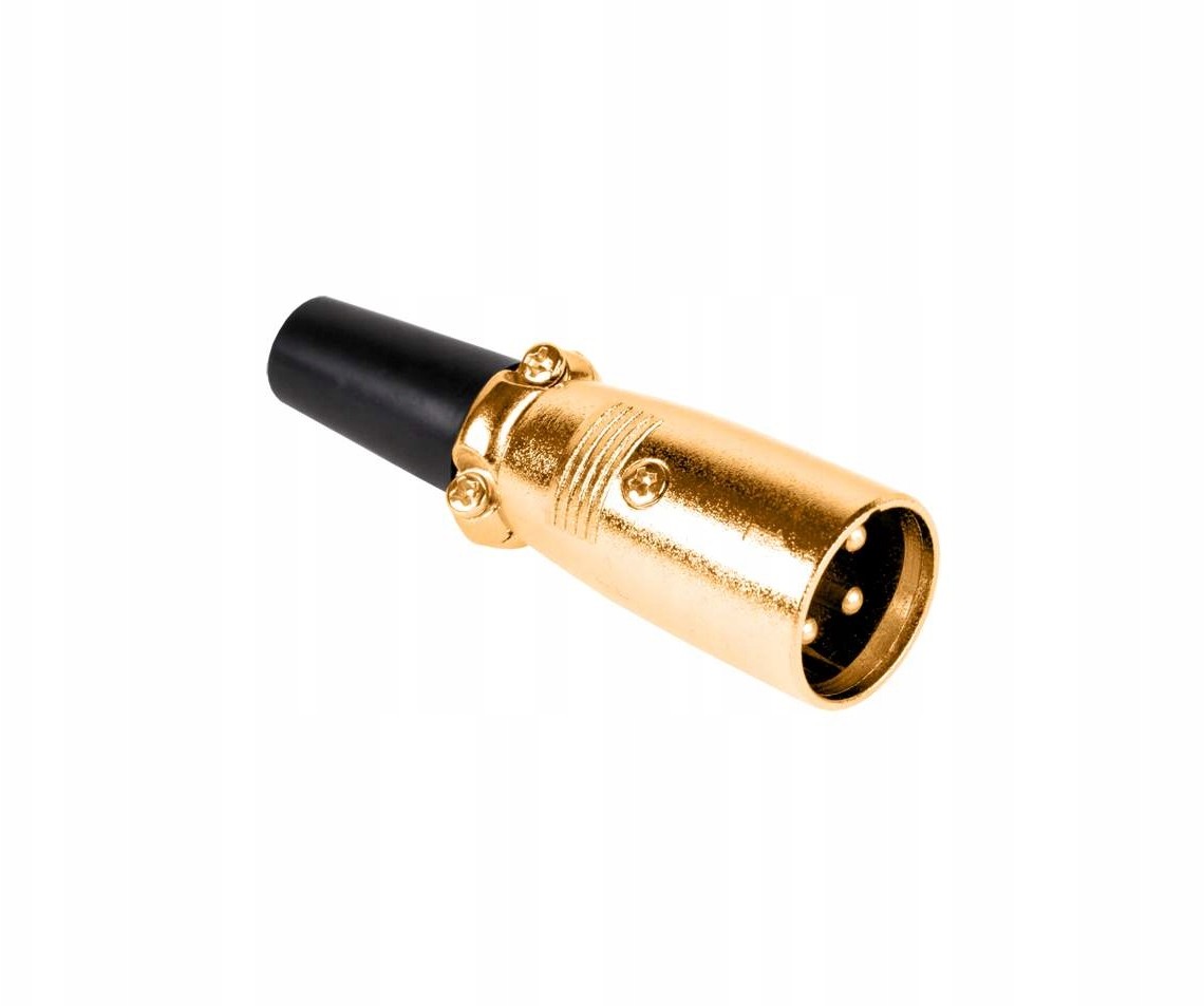 Wtyk Mikrofonowy Męski Gold