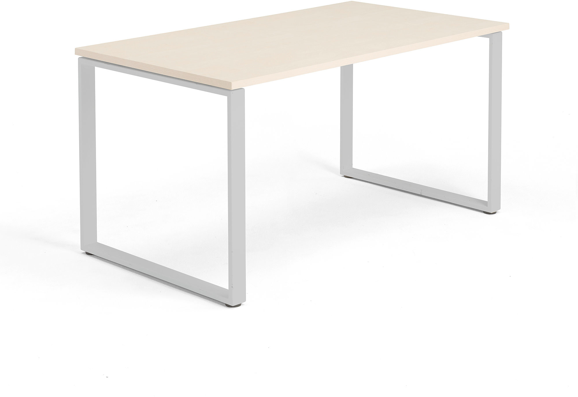 AJ Biurko Modulus rama O 1400x800 mm srebrna rama brzoza 1611822