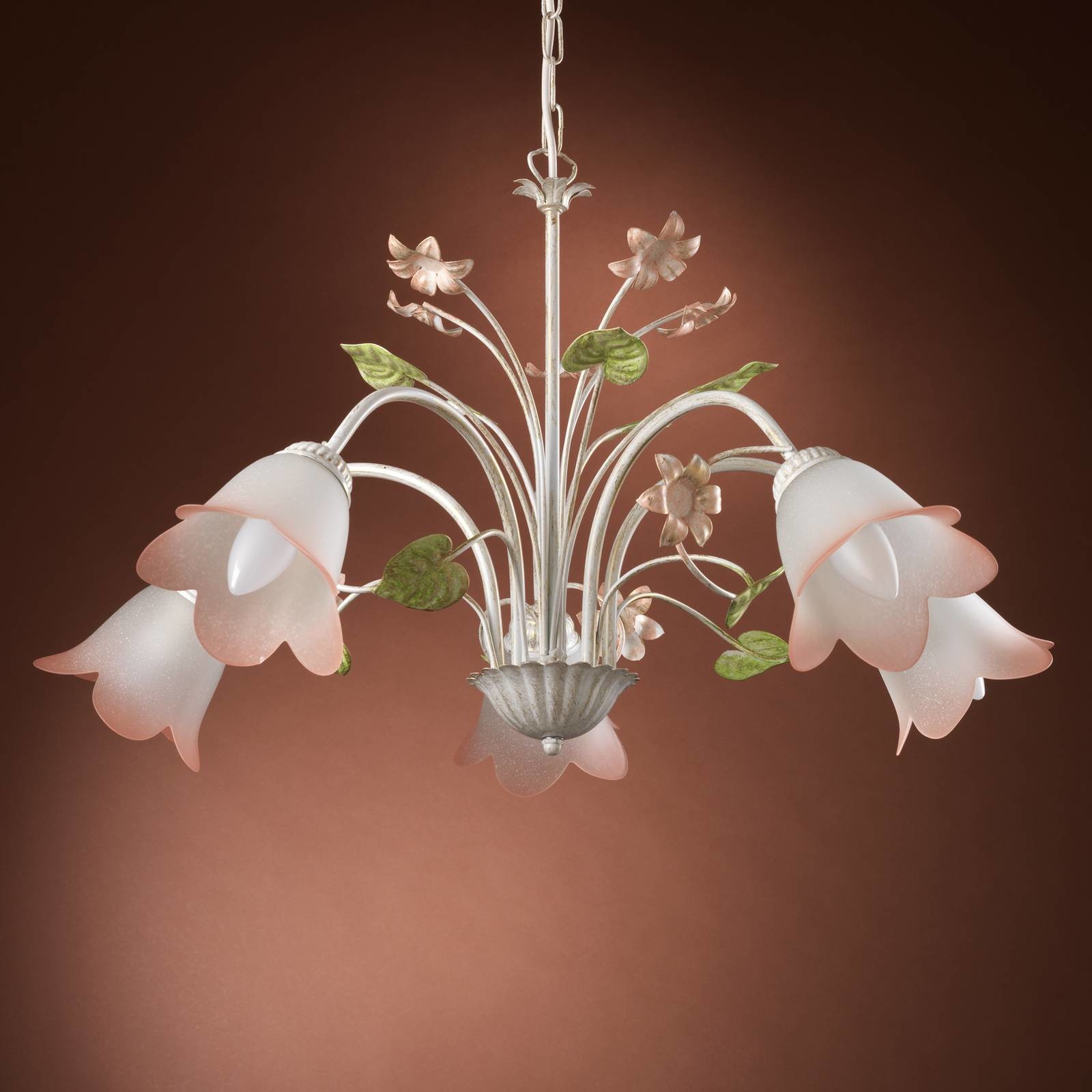 Euluna Lampa wisząca Botton w stylu florenckim 5-punktowa