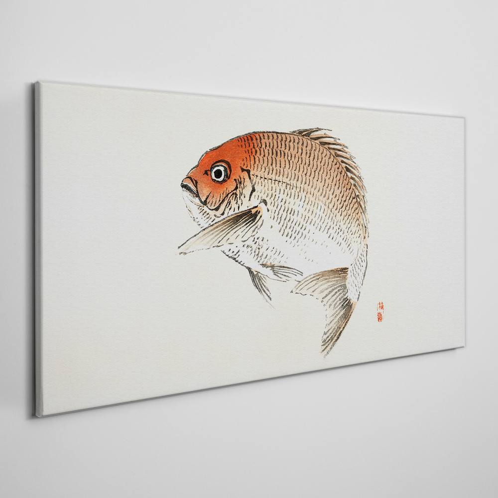 PL Coloray Obraz na Płótnie Nowoczesny Zwierzęta Ryby 120x60cm