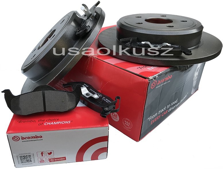 BREMBO Tarcze oraz klocki hamulcowe tylne Jeep Commander