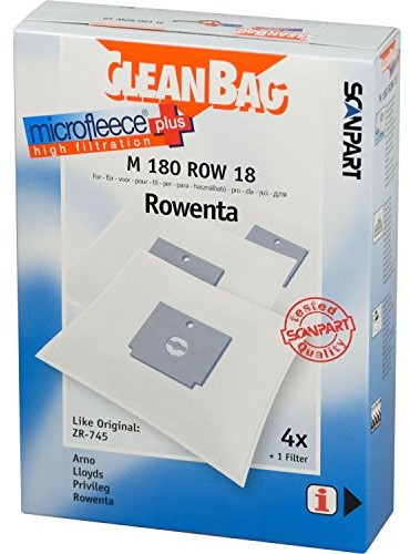 Cleanbag M 180 Row 18 worków na kurz, pasuje do ZR-745 M 180 ROW 18
