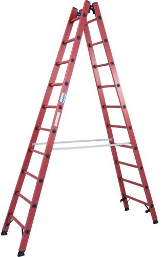 Krause Drabina dwustronna z tworzywa sztucznego 2x10 szczebli 819741
