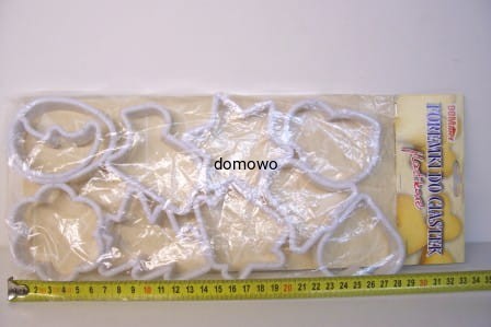 PLASTIKOWE FOREMKI WYKRAWACZE CIASTEK-10szt duże