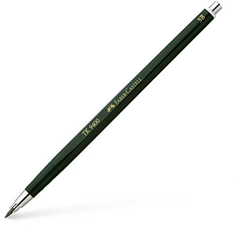 Faber-Castell 139403  Fall kopalni wkład żelowy TK 9400, grubość 2 MM, stopień twardości 3B, trzon kolor zielony FC139403