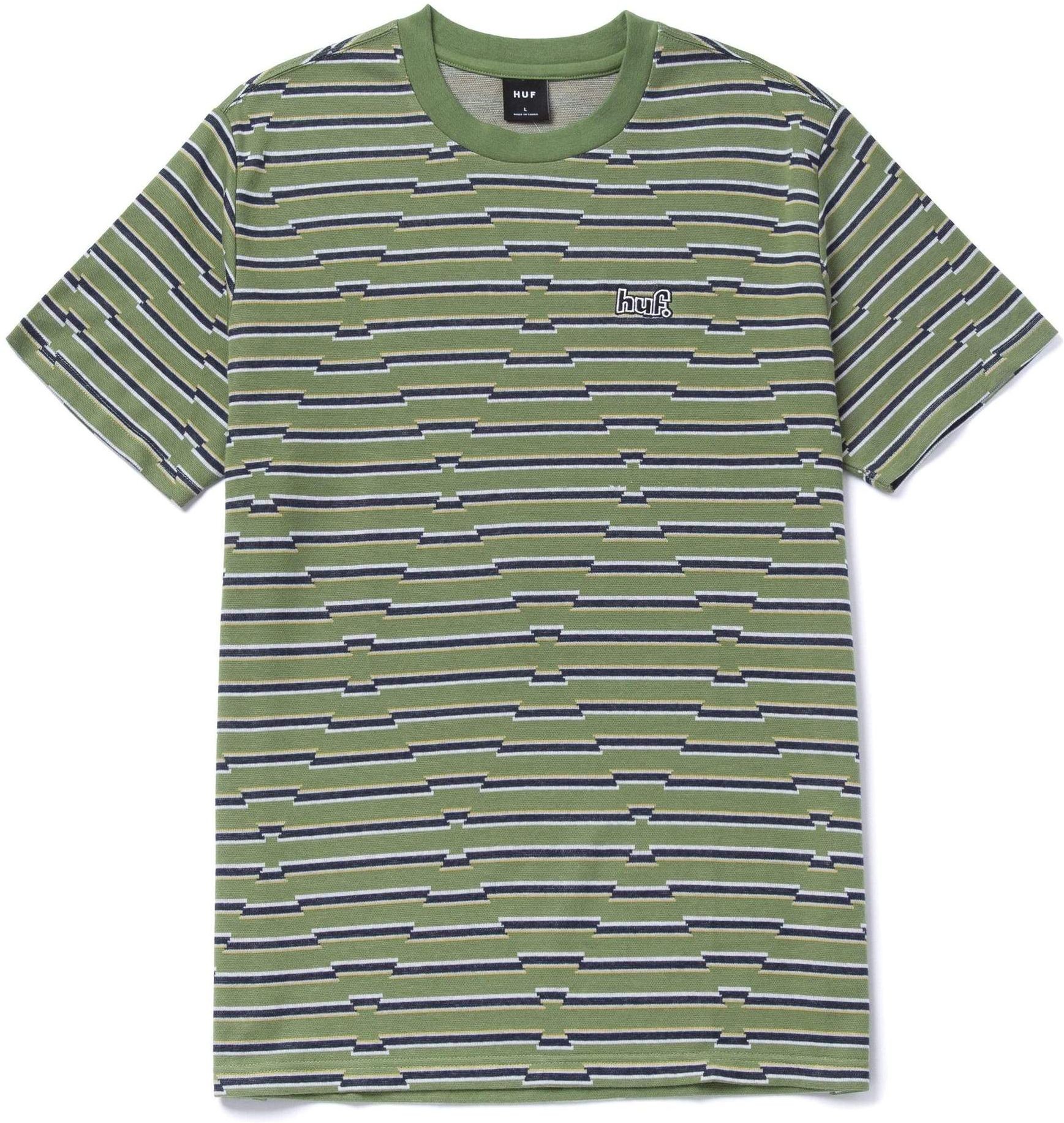 HUF t-shirt HUF GLENN STRIPE KNIT TOP Navy Blazer