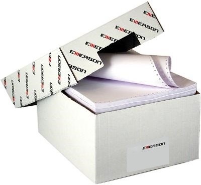 Emerson Papier komputerowy składanka jednowarstwowy 240 mm x 12