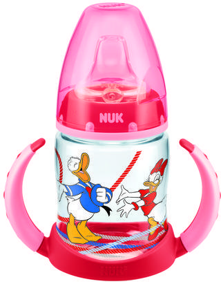 NUK Butelka do nauki picia, Kaczor Donald, 150 ml