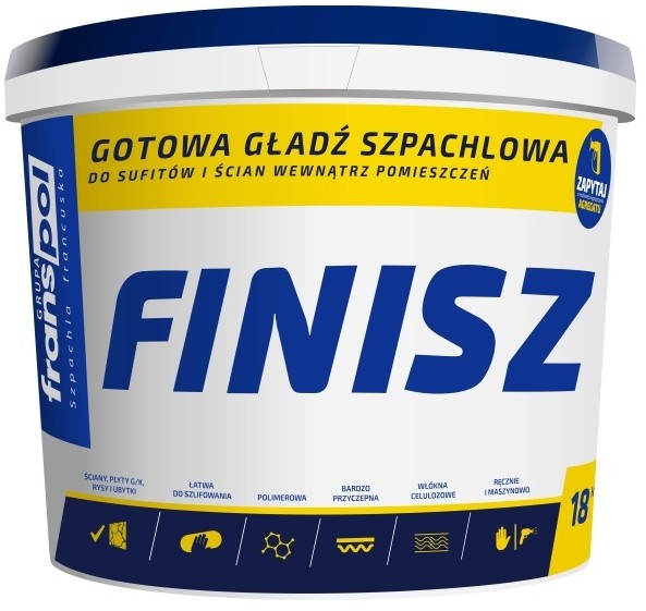 Franspol Gotowa masa szpachlowa Finisz 18 kg FINISZ 18KG