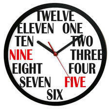 Atrix Zegar naścienny solid English ATE2013C5