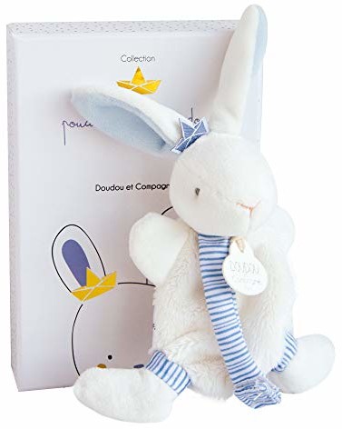 Doudou et Compagnie DC3511 materac kanannowy  z klipsem na smoczek, niebieski