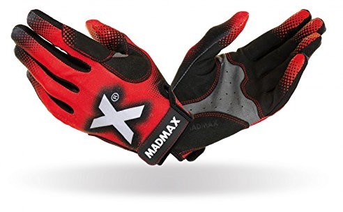 MADMAX madmax X Gloves rękawiczki crossfit Gym podnoszenie ciężarów rękawice Unisex Bodybuilding Workout Sports Training rękawice..., czerwony, l MXG-101-L