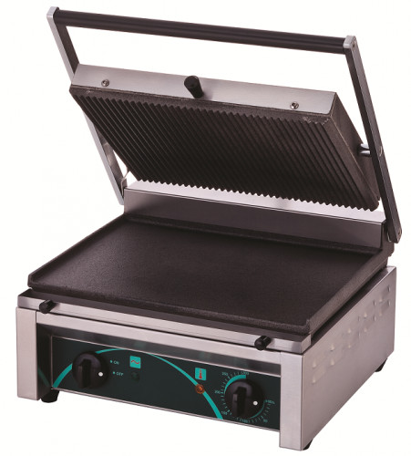 Resto Quality Grill elektryczny kontaktowy panini RN101-B | dolna płyta gładka RN101-B