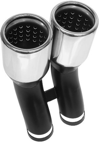 Carpoint 2218767 lakier do rur wydechowych osłona Inox podwójnie  45 MM 2218767