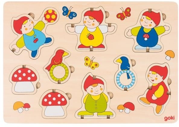 Goki Puzzle przestrzenne krasnale 57470