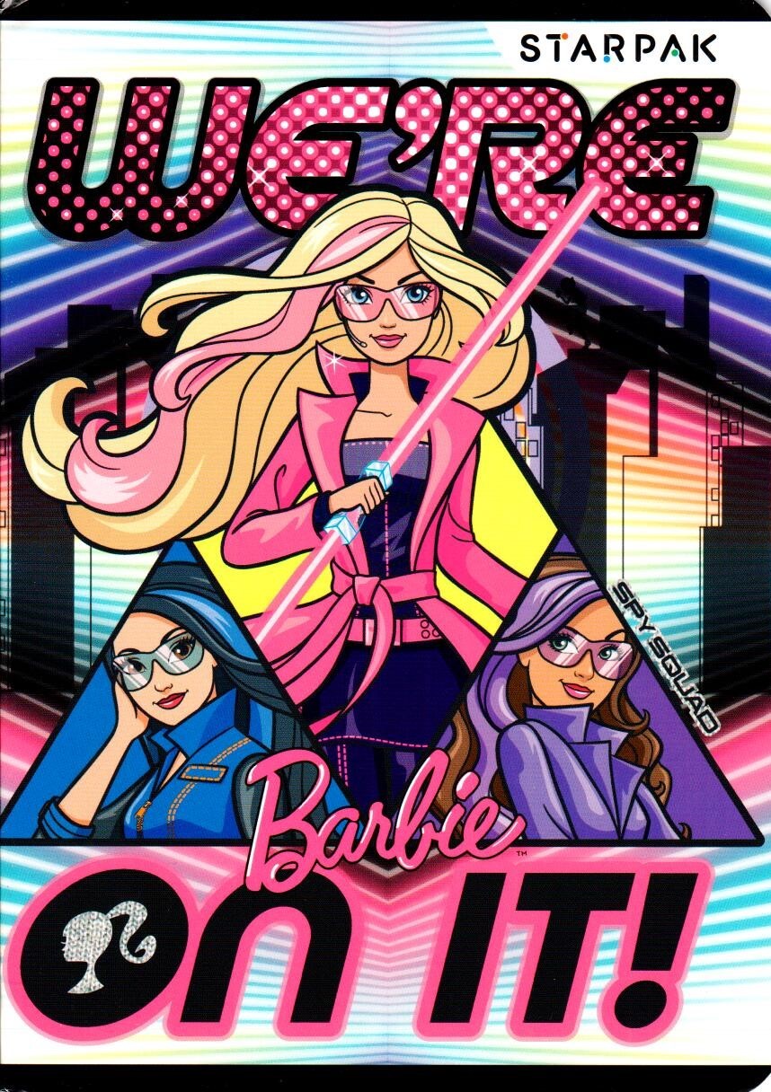 Starpak Zeszyt A5 16 kartek w kratkę, Barbie, mix wzorów