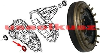 PRECISION Uszczelniacz przedniego wału reduktora NP246 Dodge Ram 1500 2006-2011