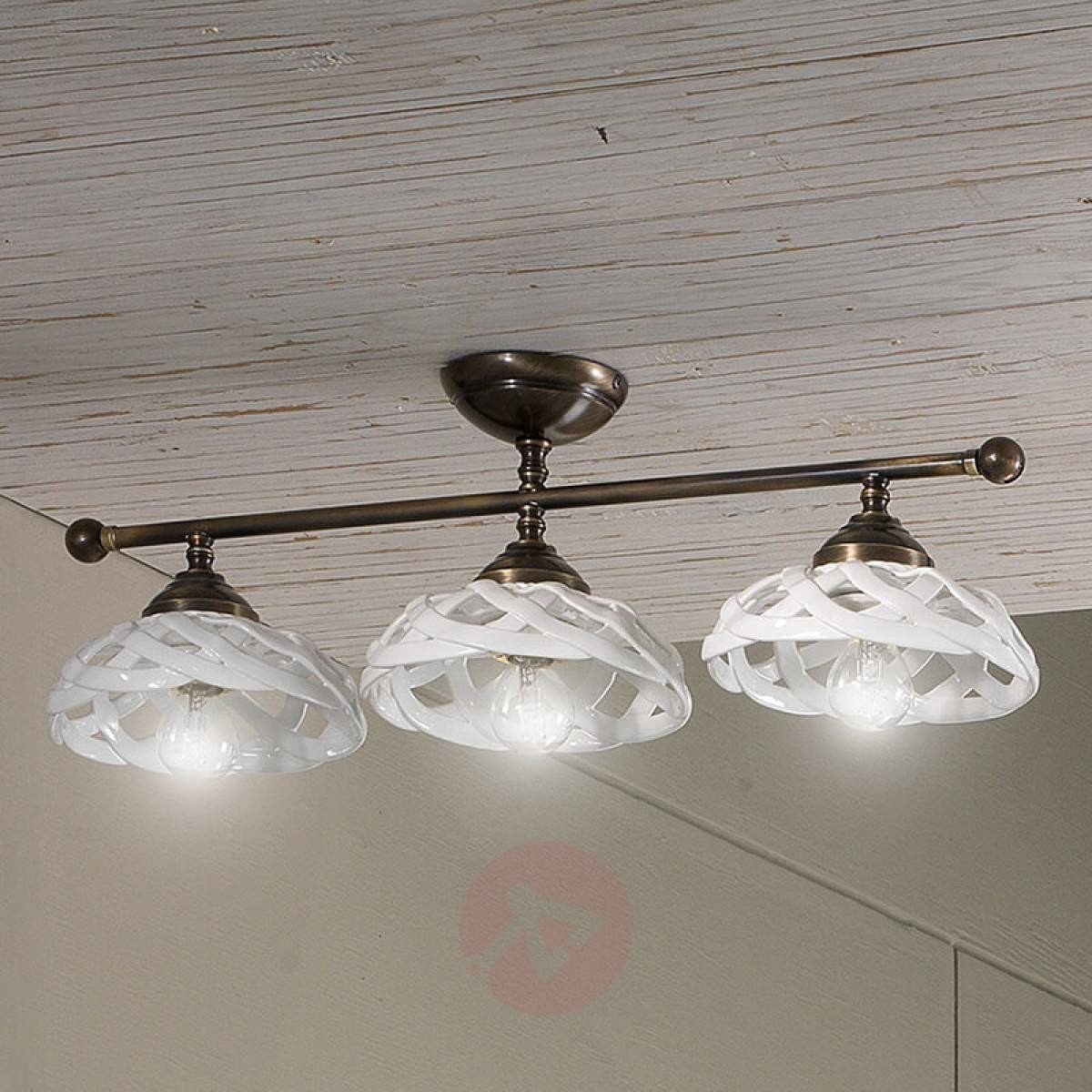 Ceramiche 3-punktowa ceramiczna lampa sufitowa Emanuel
