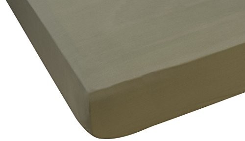 Nuit de France 331154 prześcieradło z gumką, 80 ochraniaczy nitek głowy i stóp, można zdjąć, 30 °C, bawełna perkalu, brązowy 331154 180/200