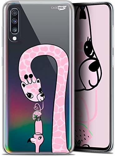 Samsung Caseink Etui ochronne do Galaxy A70, ultracienkie, motyw: Summer Żyrafa CRYSPRNTA70SUMMERGIRAFE
