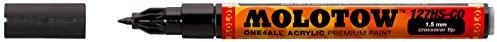 Molotow mołotow mo127412 one4all 127 HS-CO # 180 pióro do oznaczania, signalschwarz, 6er opakowanie MO127412