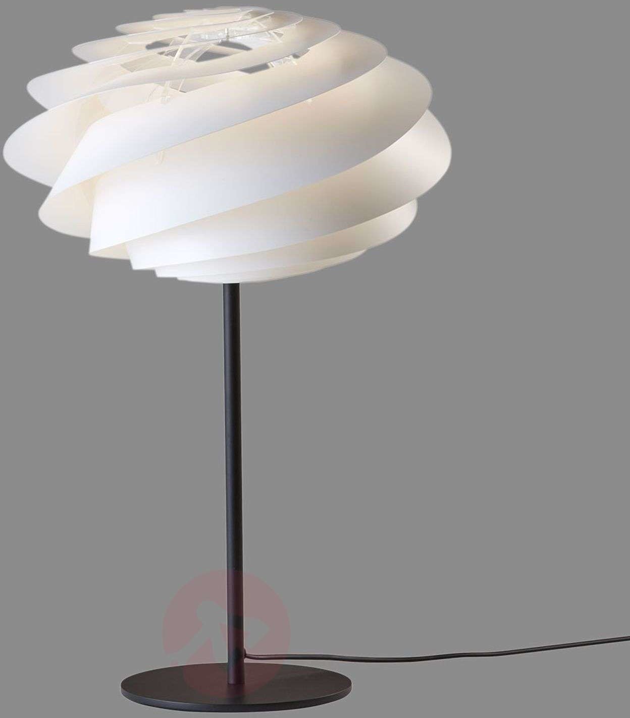 LE KLINT LE KLINT Swirl - biała designerska lampa stołowa