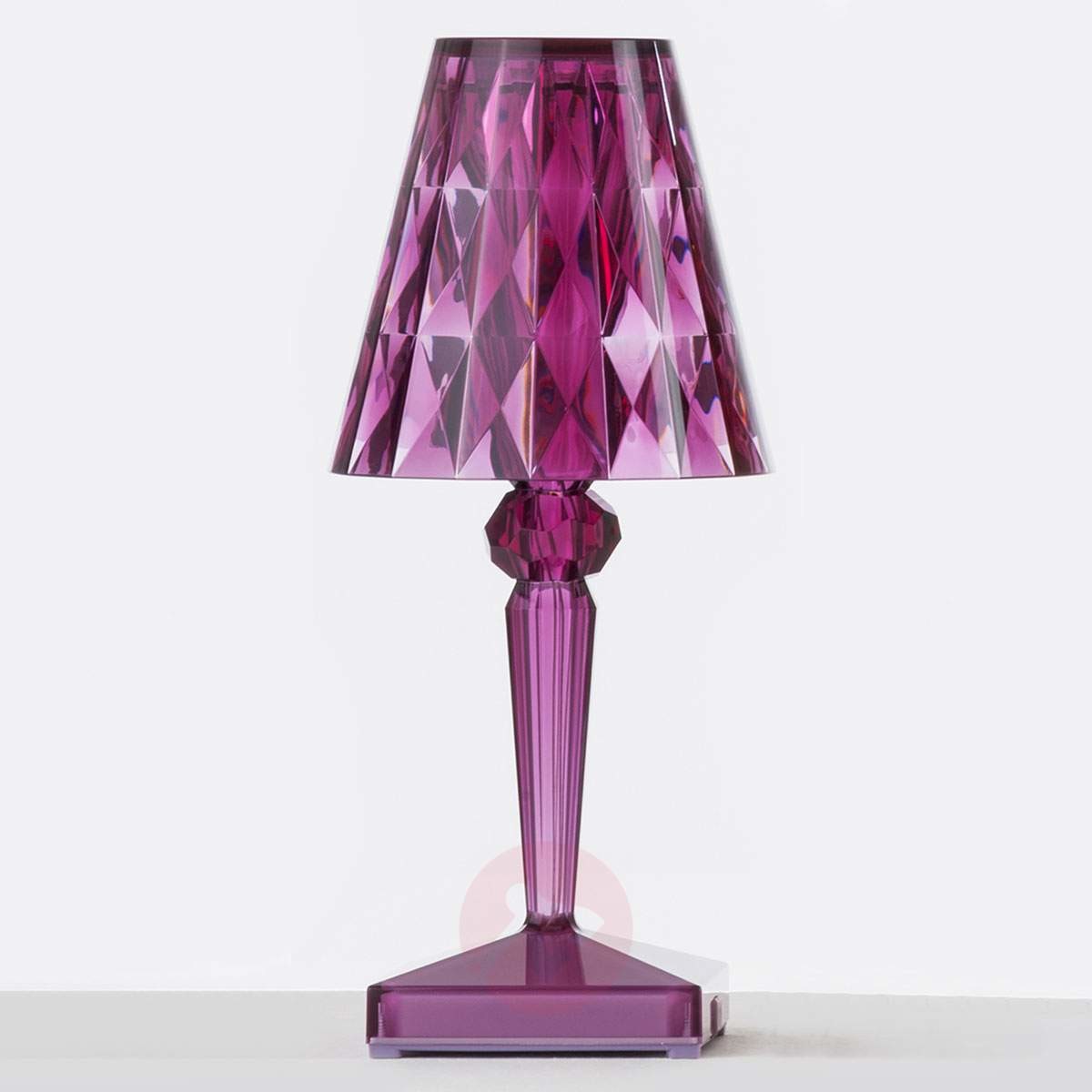 Kartell Dekoracyjna lampa stołowa LED Battery IP54, śliwka