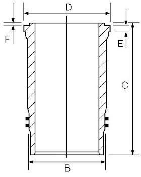 GOETZE Tuleja cylindrowa 14-450810-00