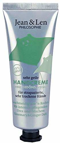 Jean & Len bardzo geile krem do rąk Urea Rosemary/Ginger, 75 ml