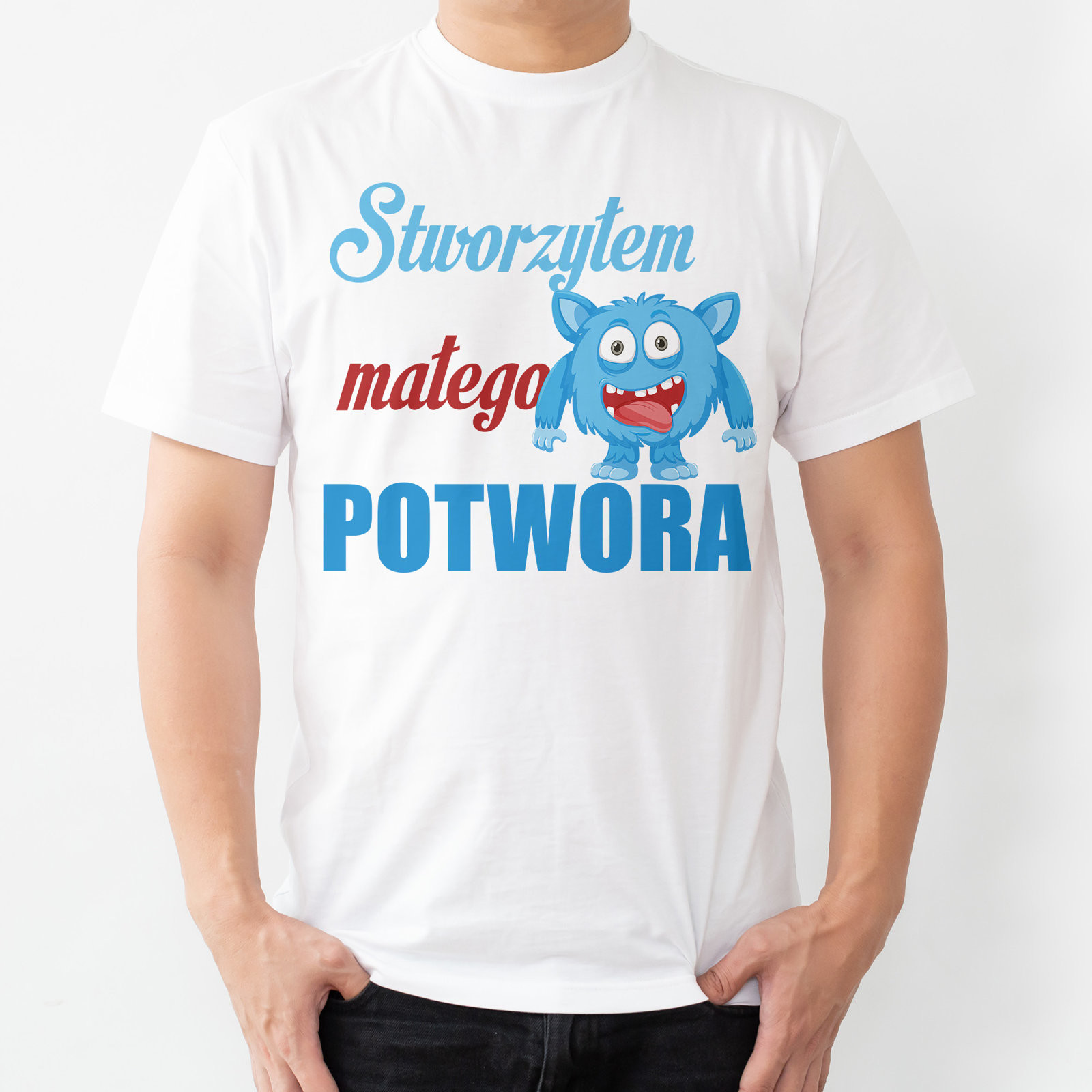 Poczpol Stworzyłem małego potwora - koszulka męska 42045-A